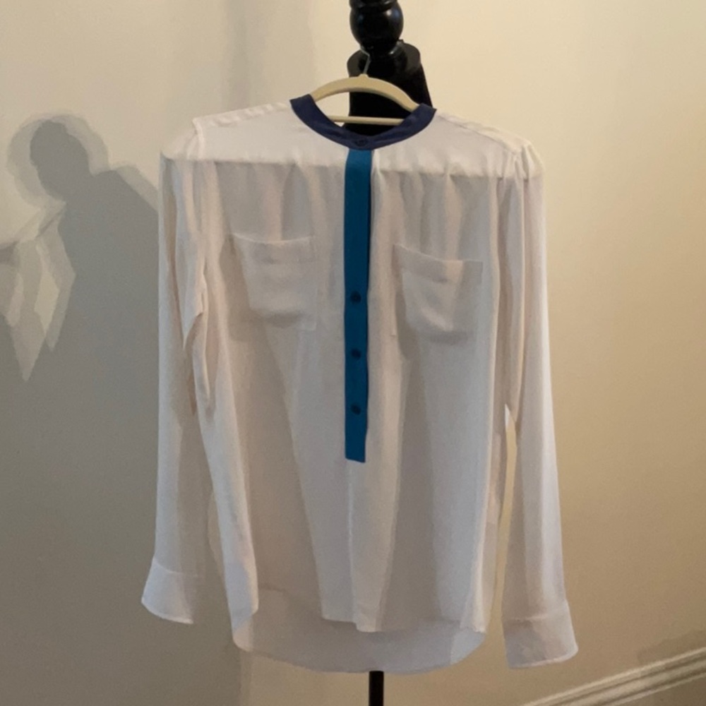 Equipment Cream Silk Blouse